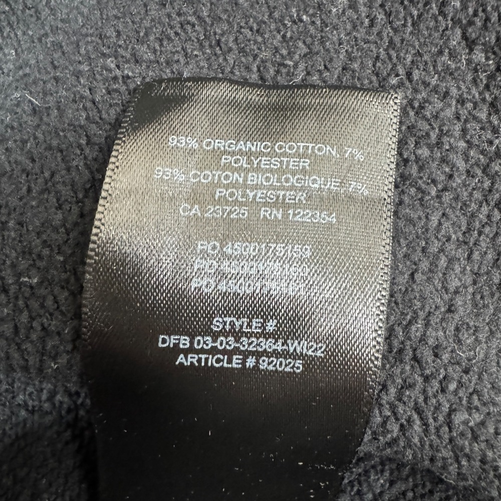 TNA Extra Fleece Perfect Fit Hoodie Black Small Heavy Organic Cotton Blend - Picture 6 of 8